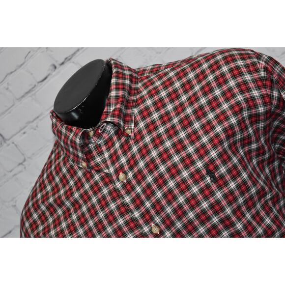 Polo Ralph Lauren Dress Shirt Men Size 2XL Classic Fit Christmas Green Red Plaid - Picture 3 of 6